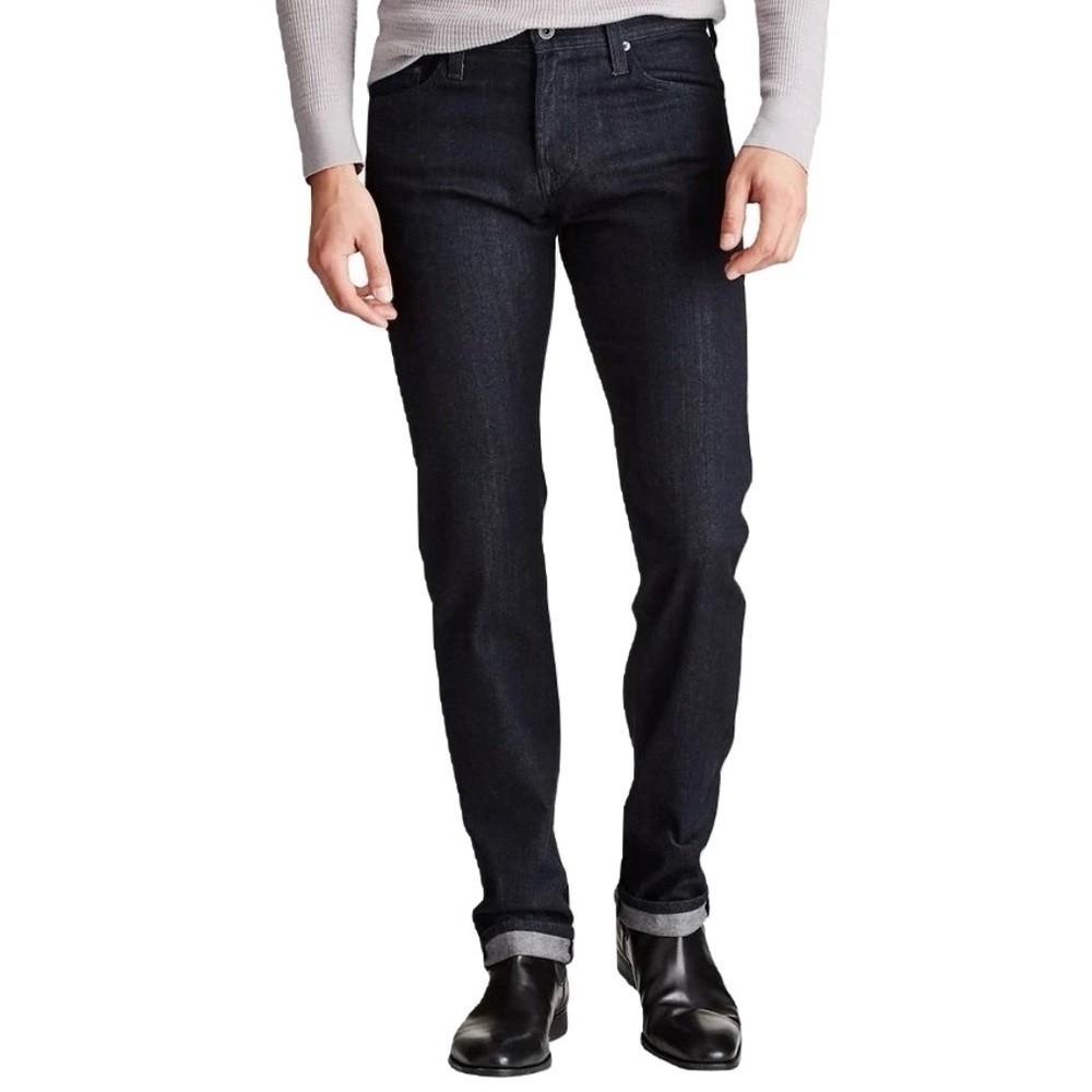 AG Adriano Goldschmied Men's The Matchbox Slim Straight Blue Denim Mens Size 28